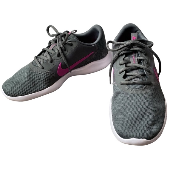 Nike Flex Experience Run 9 Running Shoe In Iron Grey & Pink - Picture 9 of 14